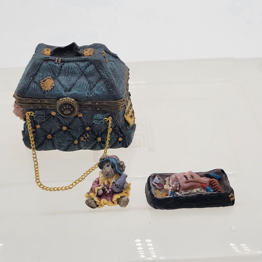 Boyds Bear trinket box Uncle Bean's treasure boxes Mary Lou's Bottomless purse - Picture 10 of 15